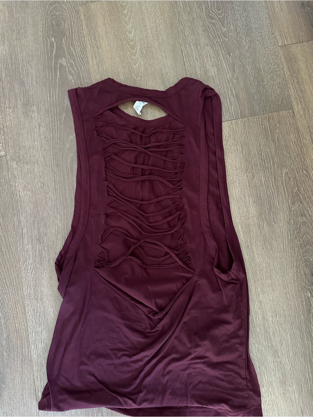 Scorpio Sol Burgundy Strappy Back Tank Top